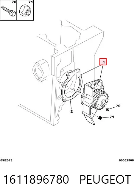 Motor de agua para Peugeot 205 I (741A, C)