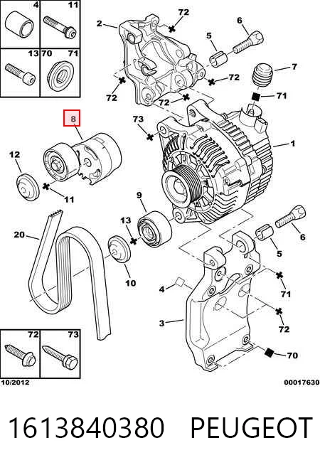 Comprar Tensor de correa poli V  C3 I FC