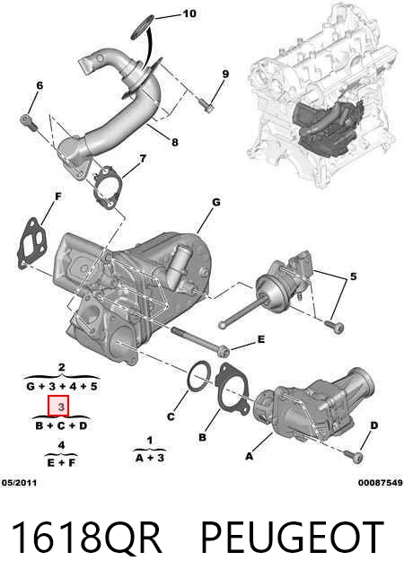 1618QR Peugeot/Citroen