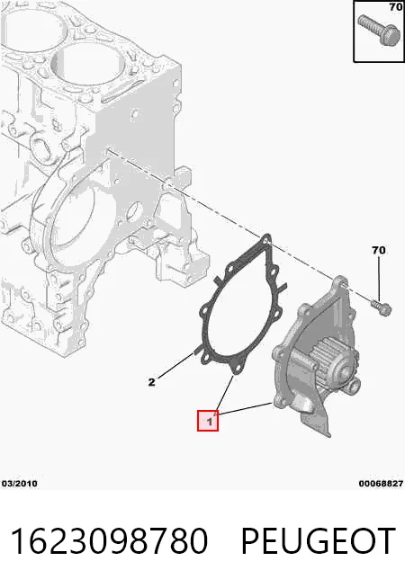Motor de agua para Citroen C5  ()