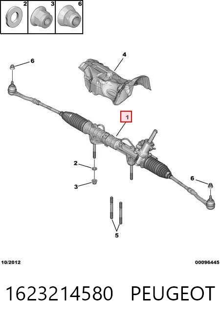  Cremallera de dirección Peugeot 308 