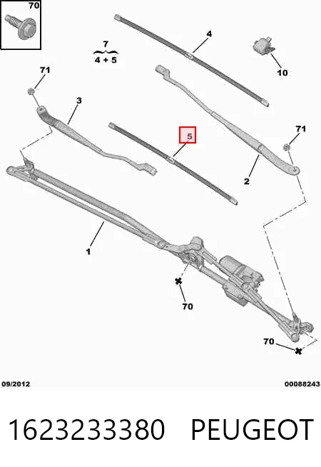 Limpiaparabrisas delantera conductor Optima  sedán (2015-2019) original desde 13,80 €