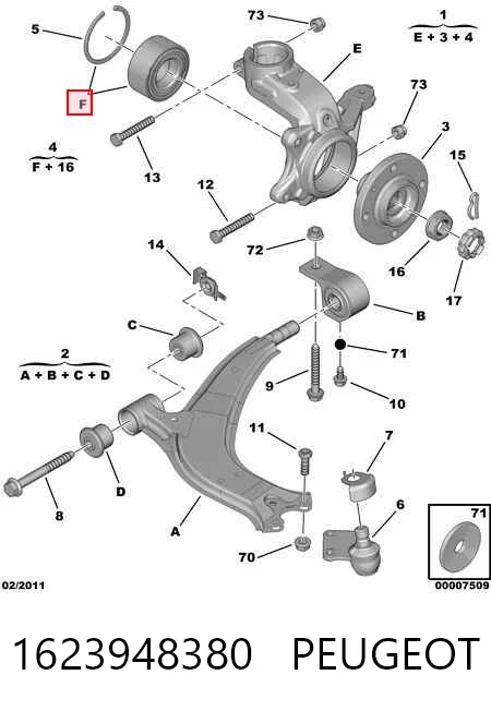Comprar Cojinete de rueda delantera Peugeot 205 I 741A, C a bajo precio