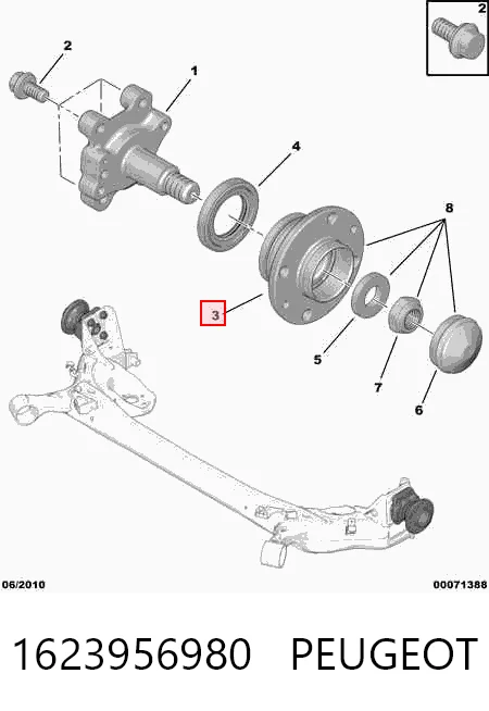 Comprar Cubo trasero Fiat Qubo  225 a bajo precio