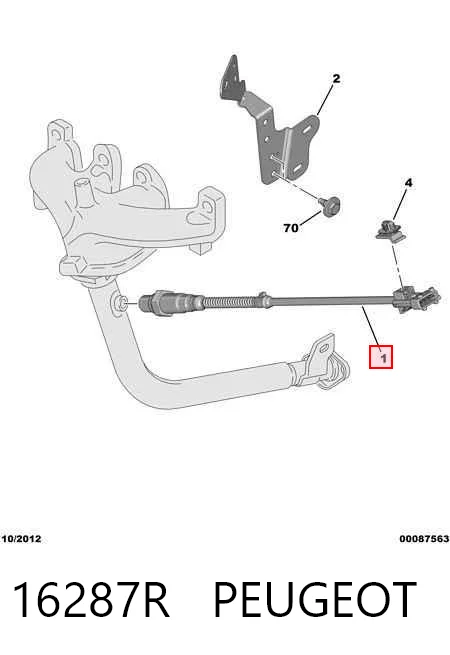 Sensor de oxígeno 206  hatchback (1998-2008) original desde 63,52 €