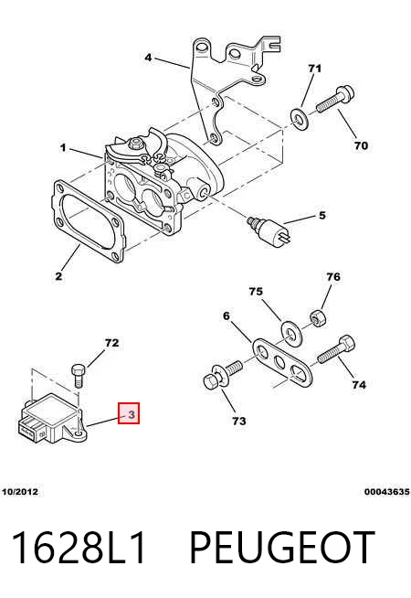 Comprar Sensor de posición del acelerador Peugeot 406  8E, F a bajo precio