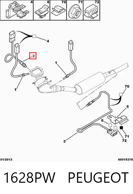 Sensor de oxígeno Peugeot 406  (8B)