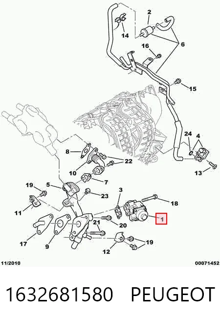 EGR Mitsubishi Outlander III