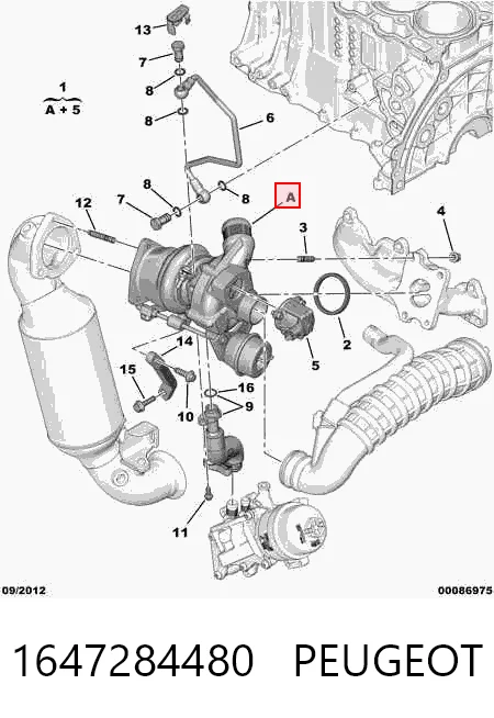 1647284480 Peugeot/Citroen Turbo para motor
