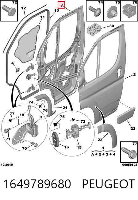  Puerta delantera izquierda Fiat Ducato 3