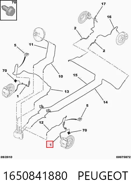 Comprar Latiguillo de freno delantero Citroen C3 SH a bajo precio
