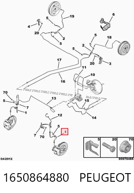 Latiguillos de freno delantero Citroen Jumper  desde 13,70 €