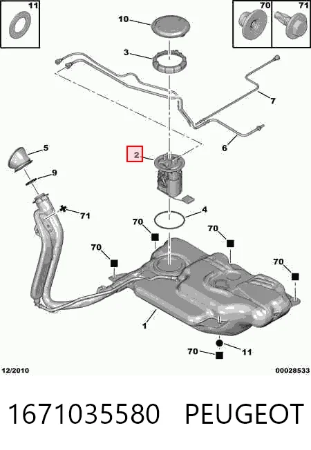 Comprar Bomba de gasolina Citroen C3 II A51