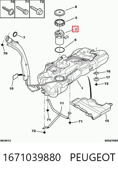 Módulo alimentación de combustible  Peugeot 307  desde 62,44 €