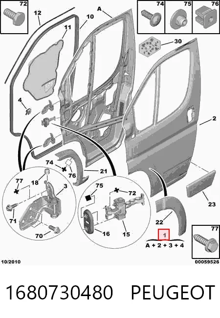 Puerta del conductor Fiat Ducato III