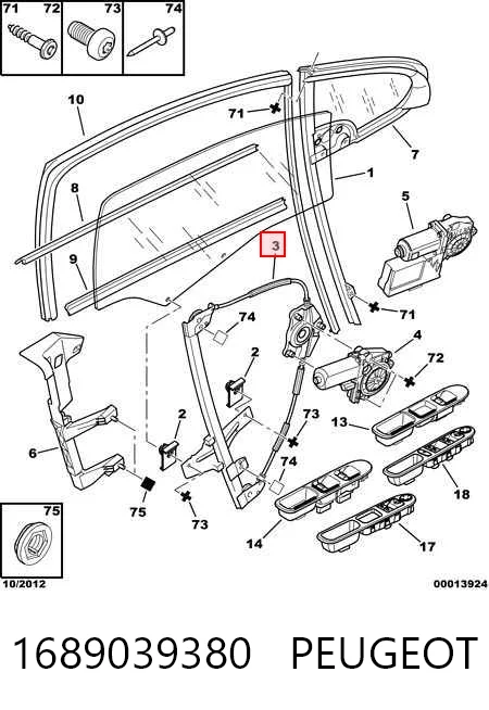 Mecanismo de elevalunas delantero derecha Peugeot 307  desde 53,72 €