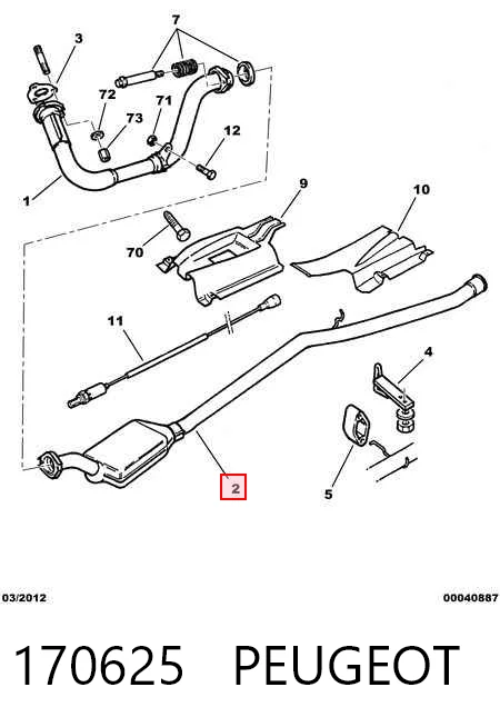 Catalizador para Peugeot 205 20A, C