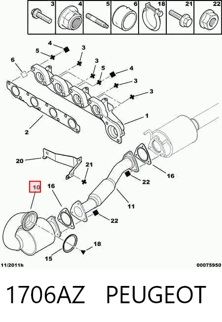 Convertidor catalítico Boxer  furgoneta (2006-2026) original desde 255,17 €