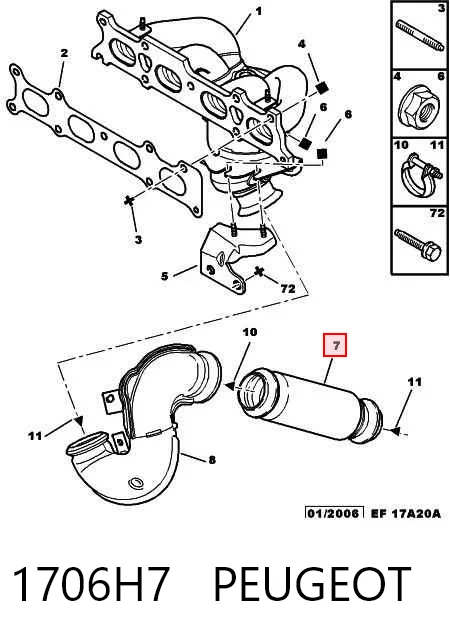 Comprar BS700023 Bosal Tubo flexible de escape