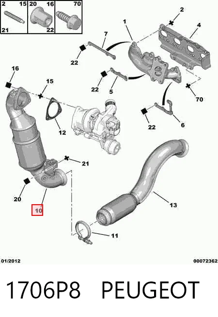 Comprar Catalizador Peugeot 307  3H a bajo precio
