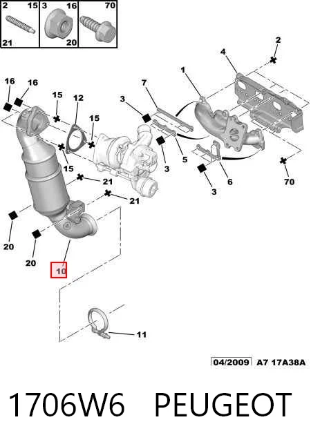 Convertidor catalítico Peugeot 307 desde 216,71 €