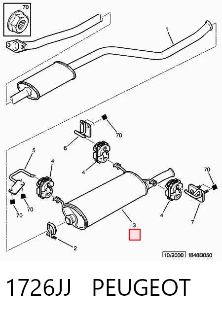 Silencioso trasero Citroen Xsara  familiar comprar en España