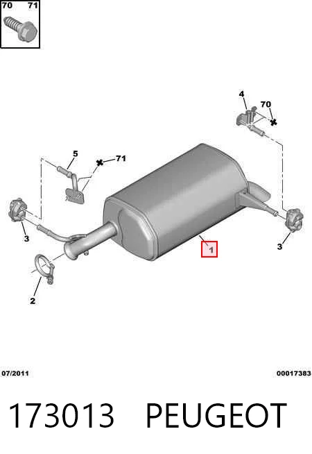 Comprar Silenciador trasero Citroen C5  RW a bajo precio