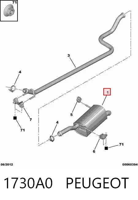 Comprar Silenciador trasero Citroen C4  UD a bajo precio