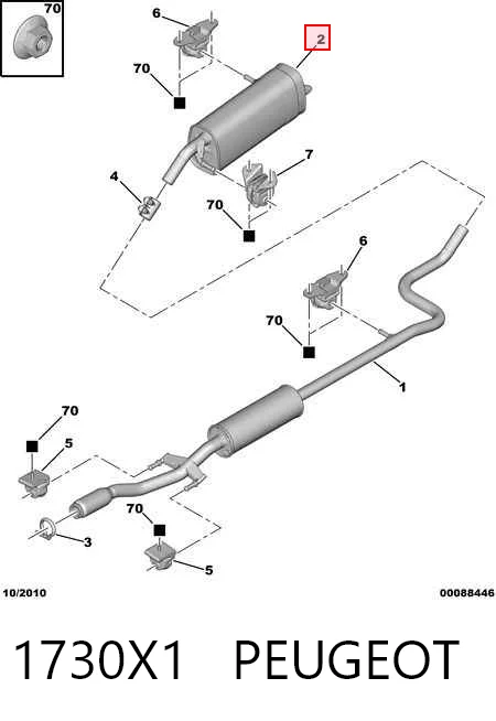 Comprar BS190183 Bosal Silenciador trasero