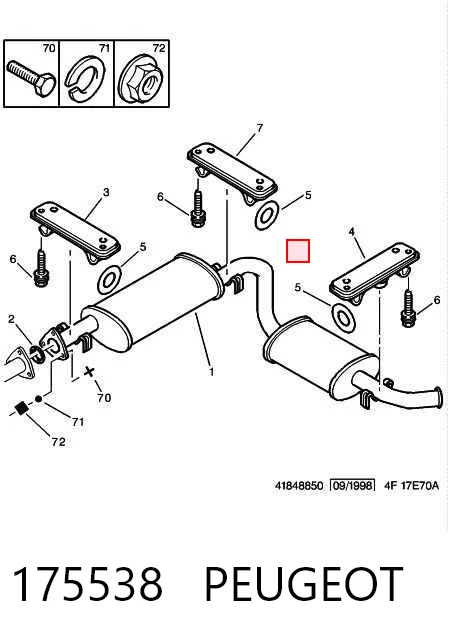 Soporte de escape Audi 100  (1990-1994)