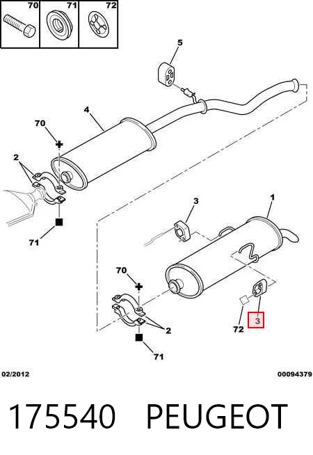 Soporte de silenciador Peugeot 205 I hatchback comprar en España