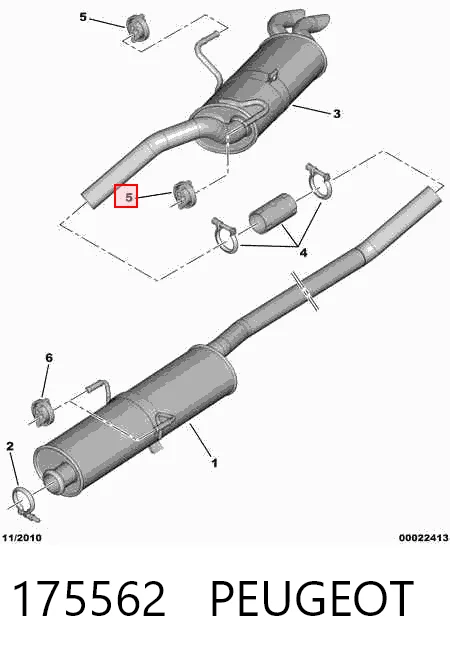 Comprar Soporte del silenciador Citroen Jumpy I BU a bajo precio