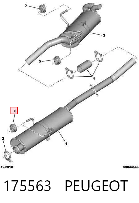 Comprar Soporte de tubo de escape 406 8B
