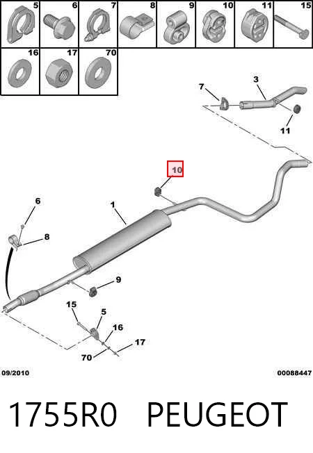 Comprar Soporte del silenciador Fiat Punto II 188 a bajo precio