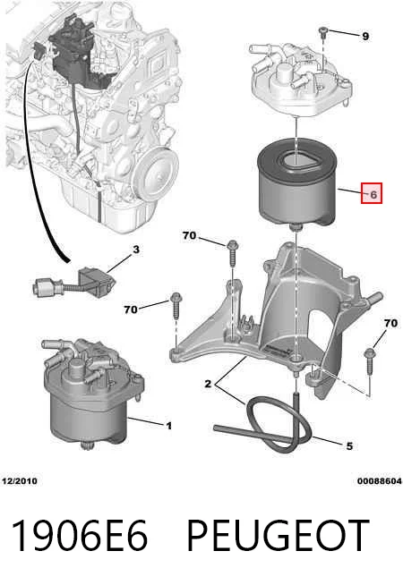 Carcasa del filtro de combustible AND 30127078 precio, desde 57,57 EUR
