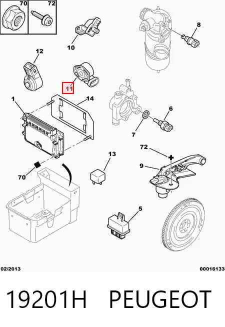 Sensor de posición del acelerador Citroen Xsara  (1997-2005)
