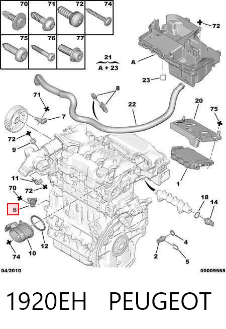 Sensor de posición del cigüeñal Citroen Jumpy II (2007-2016)