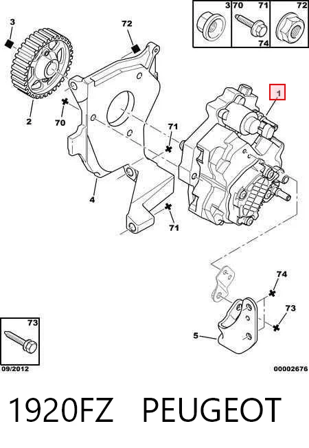 Bomba de alta presión para Volvo S40 II (MS)