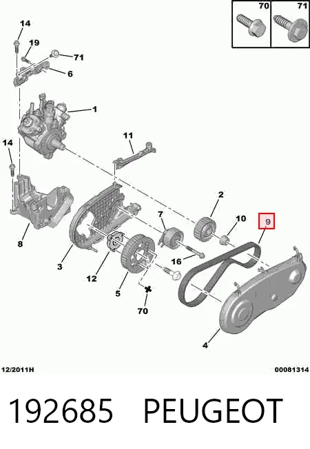 Correa de distribución Discovery V SUV (2016-2026) original desde 33,58 €