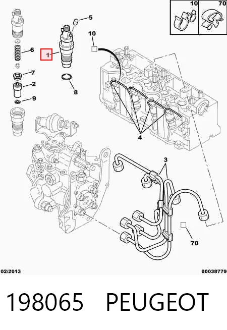 R6736001 Lizarte Inyector de combustible