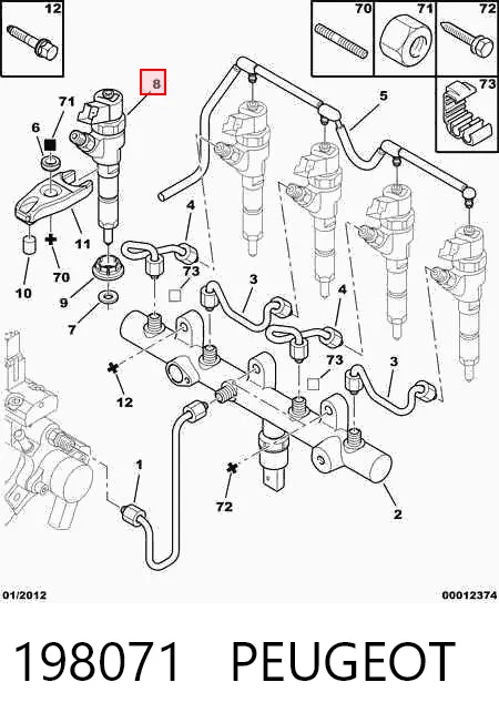 Comprar 1531067G00 Fiat/Alfa/Lancia Inyector
