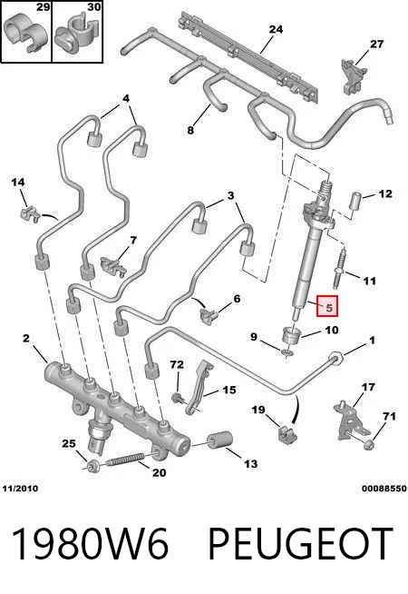 Inyectores VAG 9656389980 precio, desde 76,96 EUR