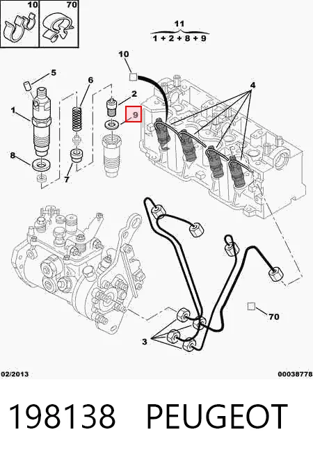 Comprar 166267F400 Nissan/Infiniti Kit de reparación del inyector