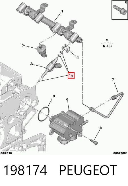Comprar 3557947 Opel Kit de reparación del inyector