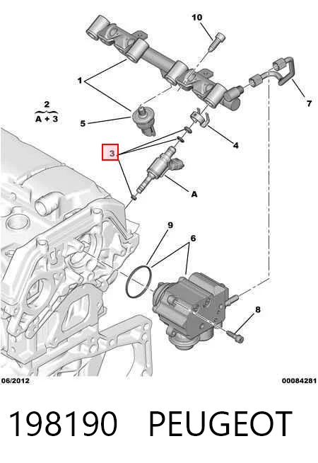 Kit de reparación del inyector 3557947 Opel