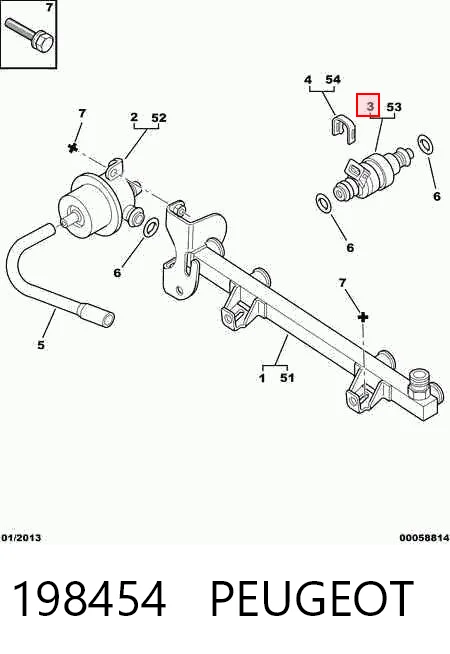 Inyector F1ZZ9F593C FORD
