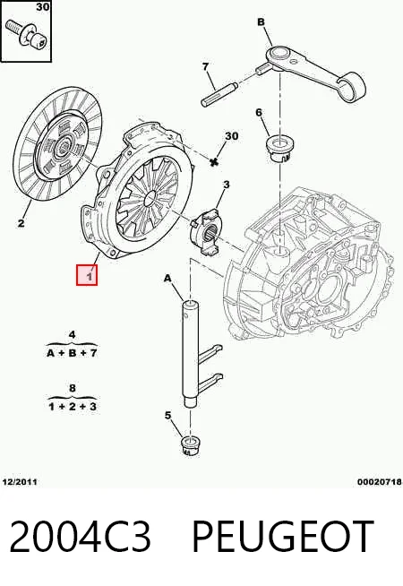 Plato de presión del embrague Citroen Xsara 