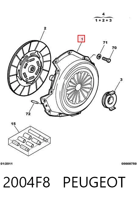 Comprar Kit de embrague Peugeot 205 I 741A, C a bajo precio