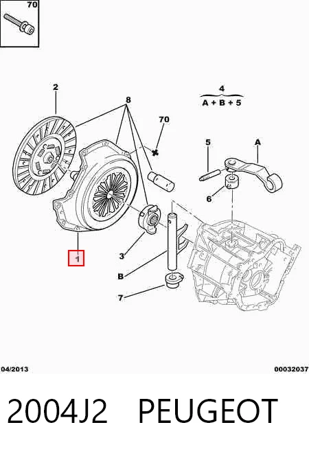 Plato de presión del embrague para Citroen Jumpy I (U6U)