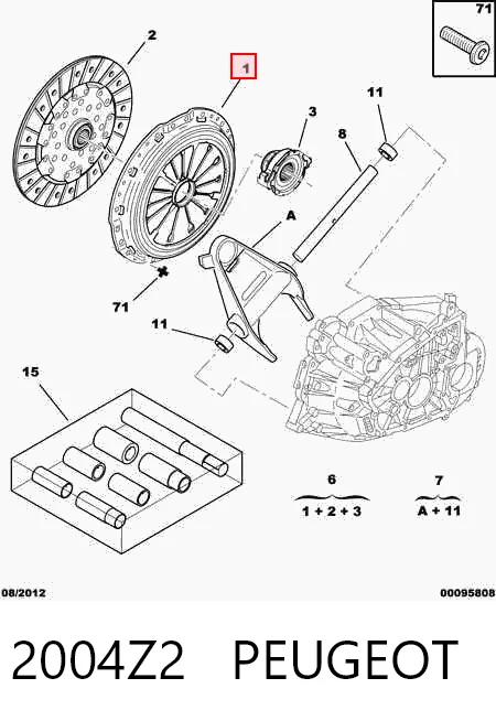 Plato de presión de embrague Citroen C5 I familiar (DE) (2001 - 2004) precio, desde 30,25 EUR